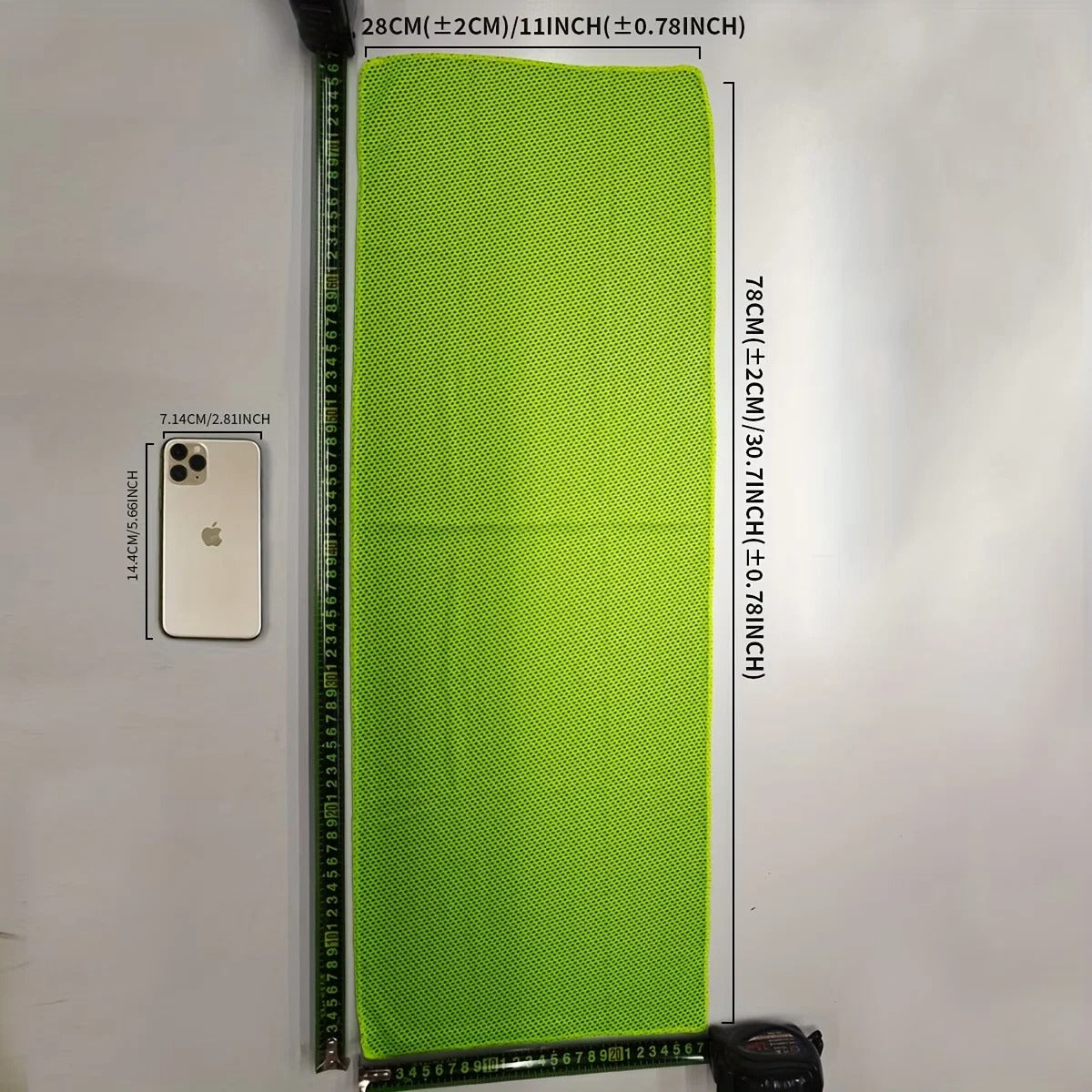 Supplier-stated CoolClip towel size guide