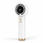 Pocket Breeze rechargeable handheld fan in pearl white