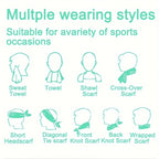 Ways to wear a cooling towel