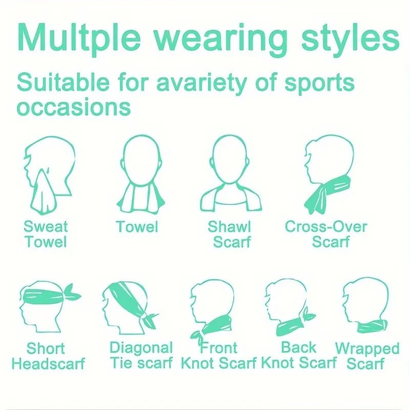 Ways to wear a cooling towel
