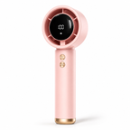 Pocket Breeze rechargeable handheld fan in blush pink